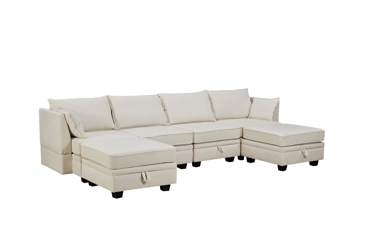 Modern Large U-Shape Modular Sectional Sofa