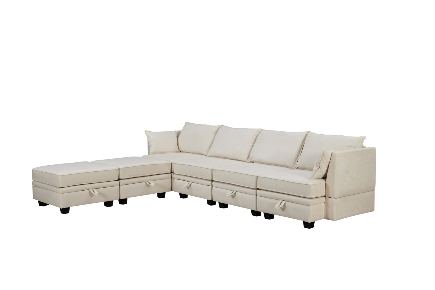 Modern Large U-Shape Modular Sectional Sofa