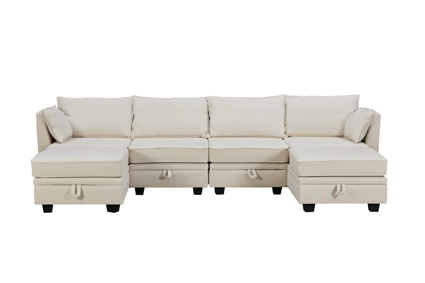 Modern Large U-Shape Modular Sectional Sofa